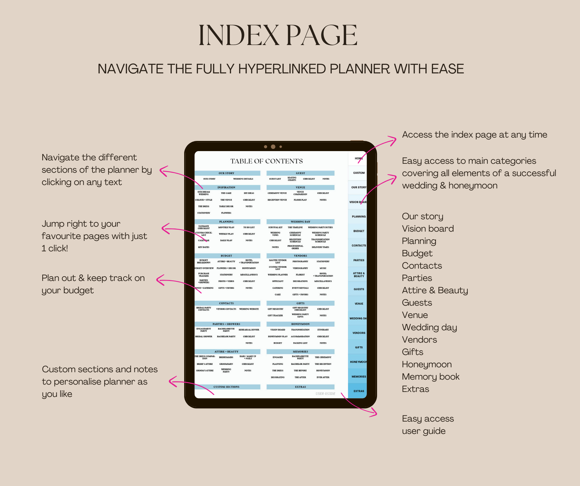 The Ultimate digital Wedding Planner (Blue)