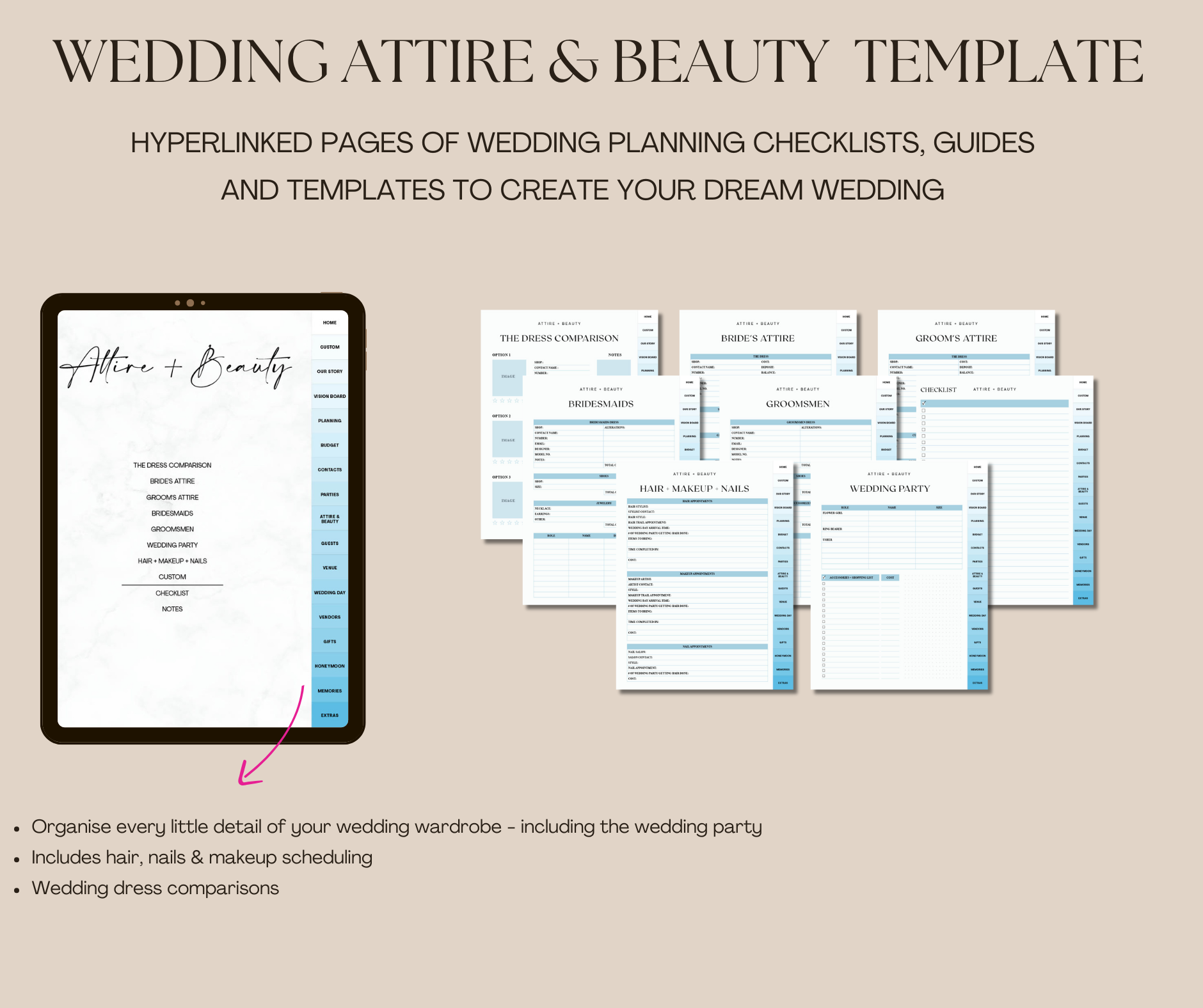 The Ultimate digital Wedding Planner (Blue)