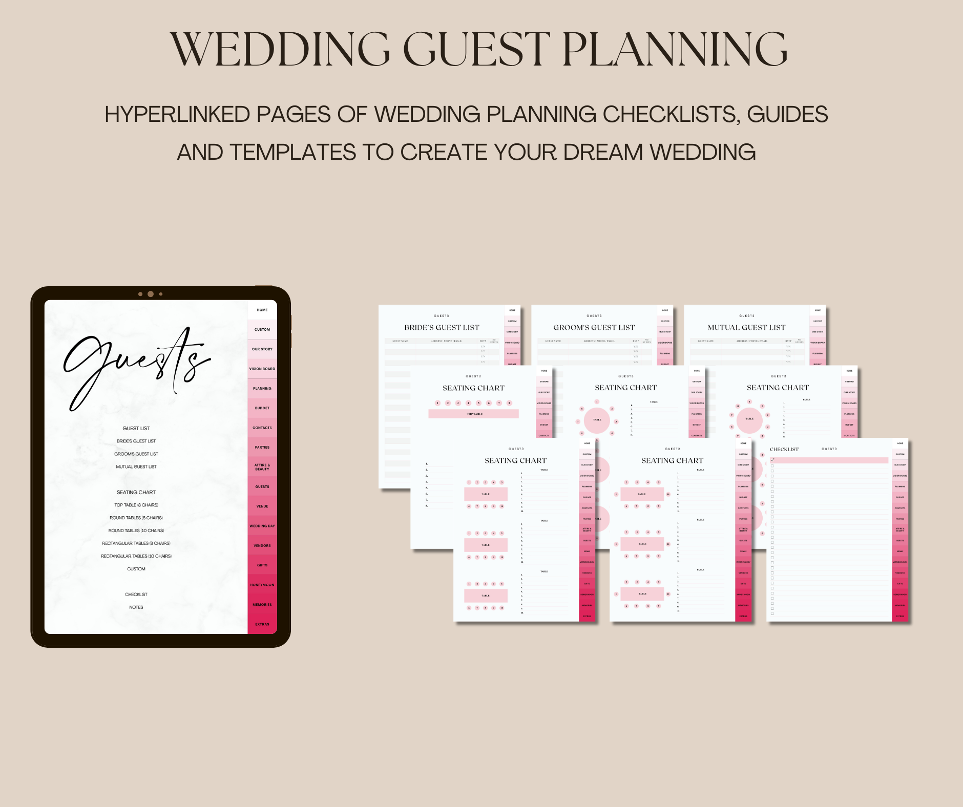 The Ultimate Digital Wedding Planner (Pink)